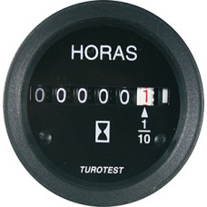 HORIMETRO UNIVERSAL SEM AMORTECEDOR 12 24V 52MM