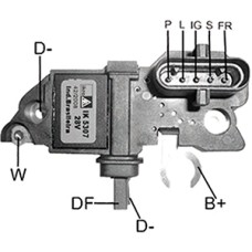 REGULADOR VOLTAGEM CAM VW SCANIA 24V 80 AMP 5 SAÍDAS