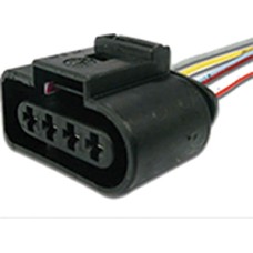 CHICOTE CONECTOR 4 VIAS SONDA BOBINA IGNIÇÃO GOL FOX POLO GOLF FEMEA