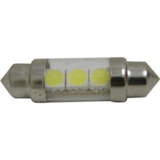 LAMPADA LED TORPEDO 12V 36MM SUPER WHITE (KIT)