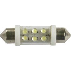 LAMPADA LED TORPEDO 12V 42MM SUPER WHITE (KIT)