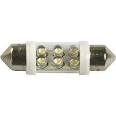 LED LAMP LAMPADA LED TORPEDO 12V 36MM SUPER WHITE (KIT)