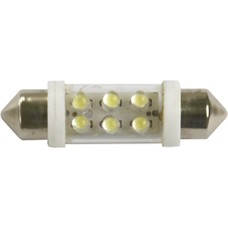 LAMPADA LED TORPEDO 12V 42MM SUPER WHITE (KIT)