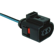 CHICOTE CONECTOR 2 VIAS REGULADOR GA225 PLUG C TERMINAL FAROL MILHA LANTERNA DIANTEIRA GOL G3 GOLF FOX