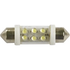 LED LAMP LAMPADA DE LED TORPEDO 24V 42MM SUPER WHITE (UNIDADE)