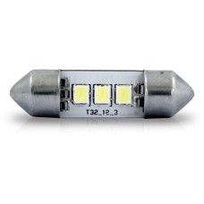 LAMPADA LED TORPEDO 12V 36MM SUPER WHITE