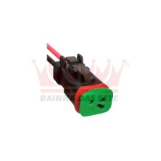 CHICOTE CONECTOR 2 VIAS FEMEA SENSOR OLEO BICO INJETOR SENSOR CINTO DE SEGURANÇA ONIBUS LINHA AGRICOLA