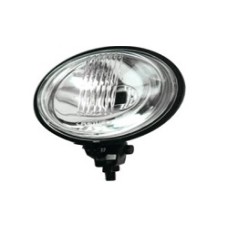 FAROL AUXILIAR MINI REDONDO CROMADO COM ABA 115MM ADAPTAÇÃO